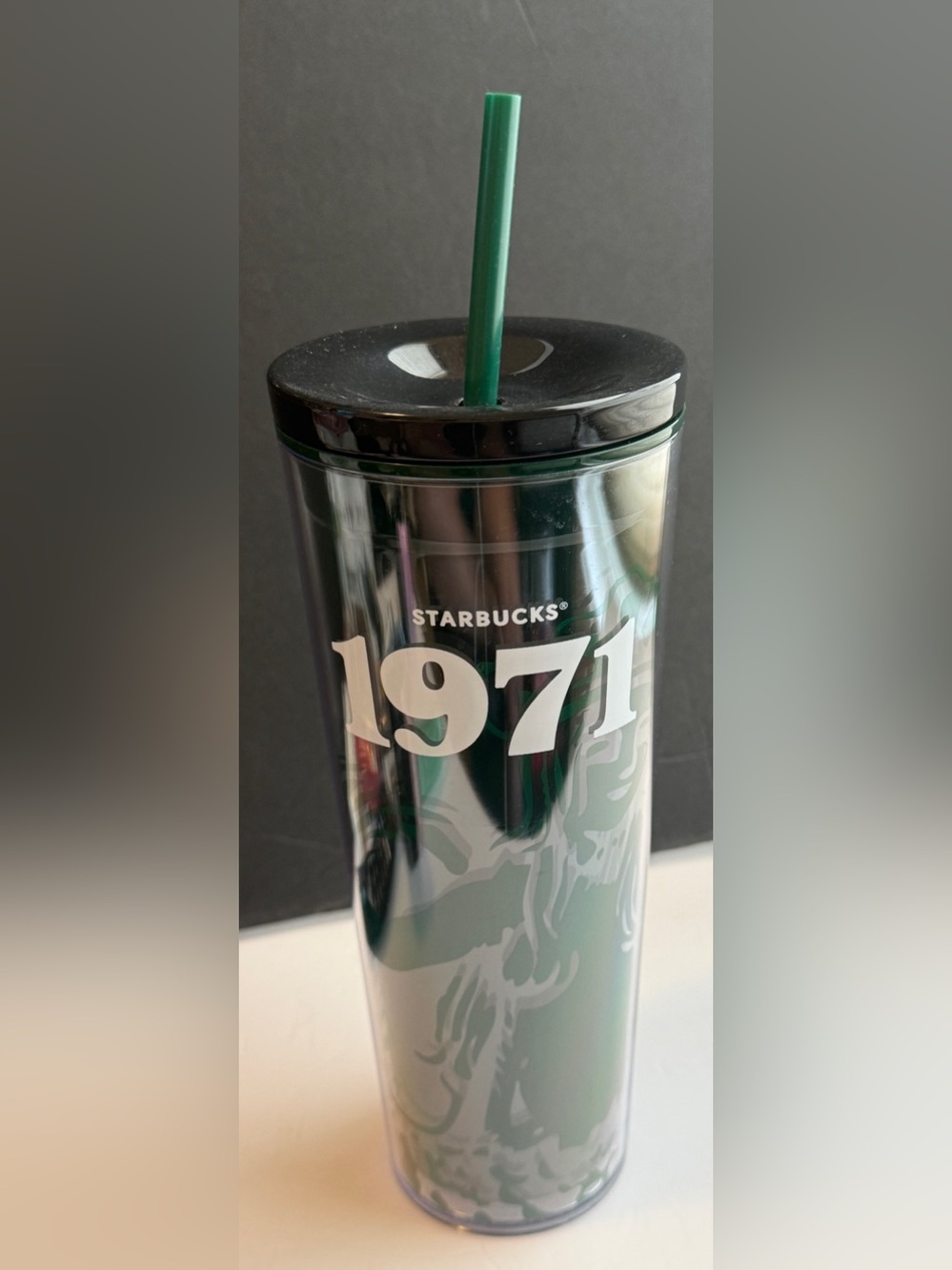 Starbucks 2026 1971 Siren Heritage Cold Cup 24oz Green Tumbler NEW